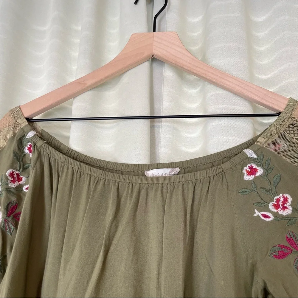 Altar’d State Embroidered Rayon Crop Top - Picture 3 of 12
